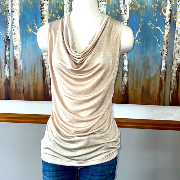 Worthington Sleeveless Cowl Neck Blouse - Picture 1 of 5